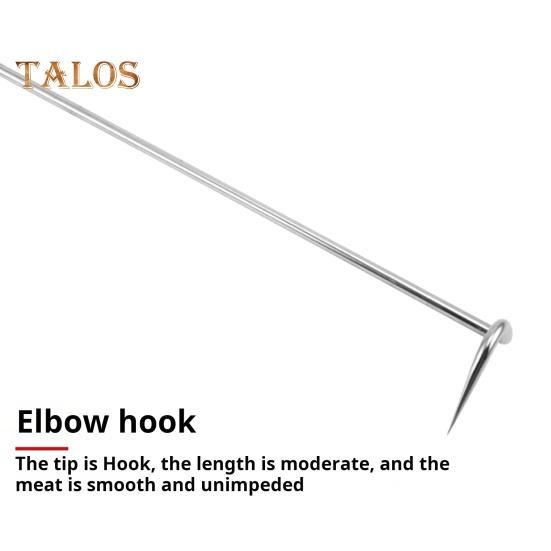 BBQ Steak Gril Háček Obracečka na maso Dřevěná rukojeť Nerezová přehazovačka na grilování zeleniny Přenosný kuchyňský nástroj