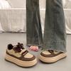 Fashion 2025 New Layered Hong Kong Style Platform Sneakers for Women Chunky Sole Height Increasing Casual Sports Shoes, Unique Retro