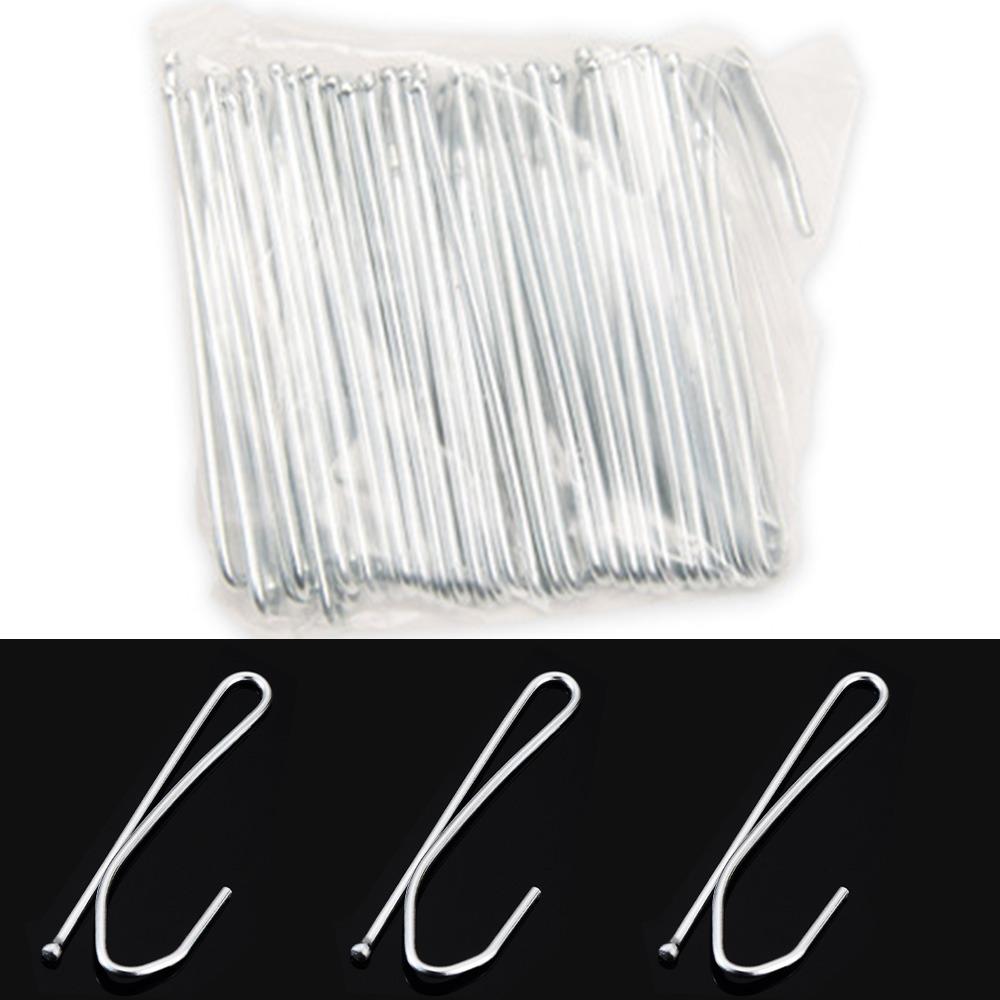 

60 шт., нержавеющие крючки для занавесок для душа, металлические крючки для драпировок, прочные шпильки для штор, оконная занавеска