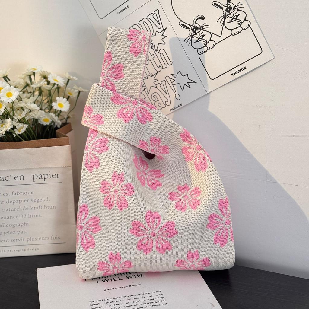 Geantă Tricotată cu Tematică Festivalul Bărcii Dragonului Geantă Cadou pentru Întâlnirea Companiei Geantă de Mână Cadou de Nuntă Geantă Zongzi Geantă Fericită pentru Bomboane