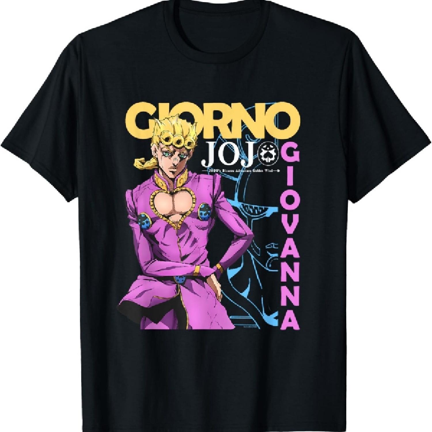 

JoJo s Bizarre Adventure Дзёдзё Кимиёна Золотой Ветер Аниме Футболка XXXXXL чёрный