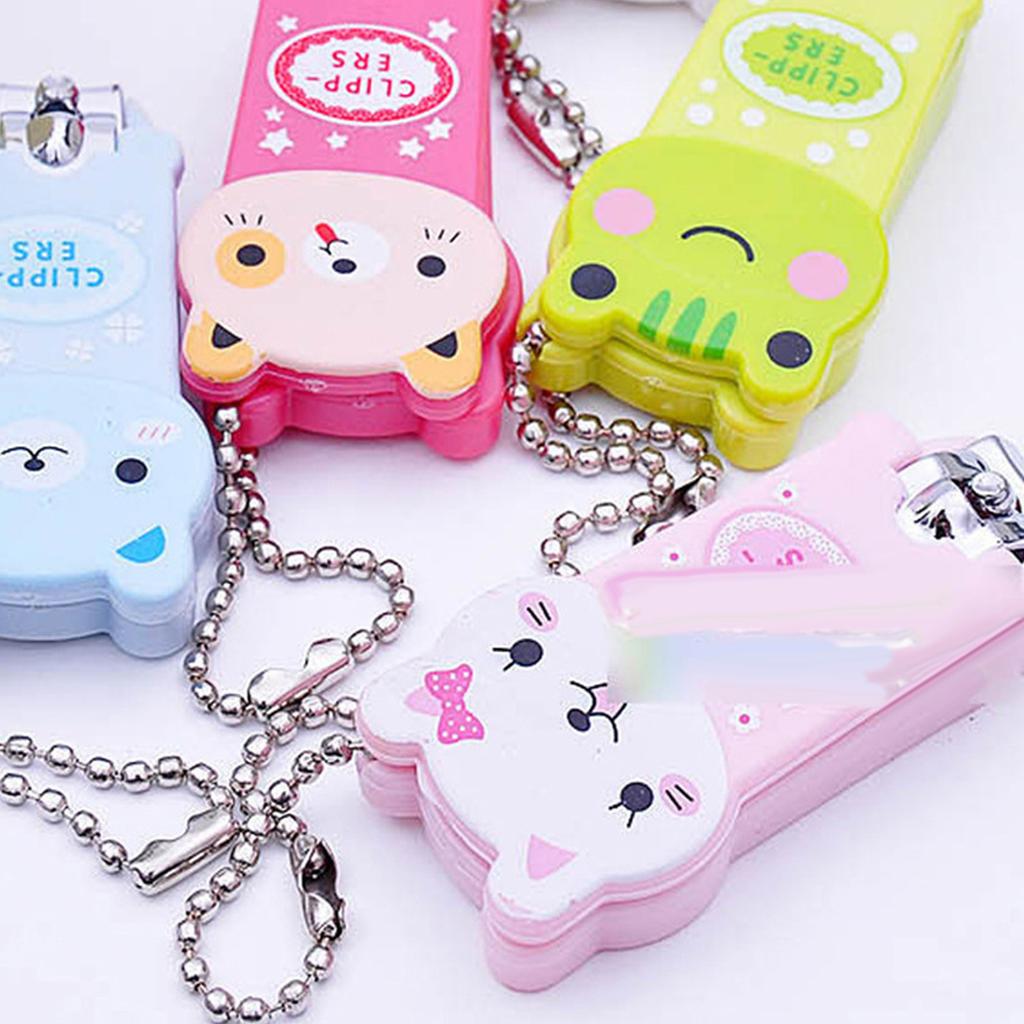 Cute Cartoon Nail Clipper Stainless Steel Fingernail Toenail Cutter for Adult Student Girls