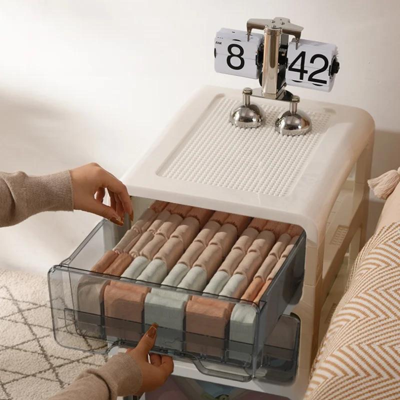 Drawer Style Storage Box for Household Underwear Transparent Bras Socks Classified Storage Box Underwear Storage Cabinet