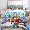 One Piece Bedding 3 Piece Set HD Print Duvet Cover Pillowcases for Teens Adult Bedroom Decoration Christmas Gift C355