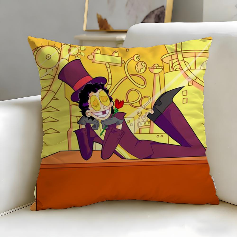 classic animated series Superjail Cushion Cover Soft  EasyWash Pillow Case  Versatile for Couch Bed Travel and Office