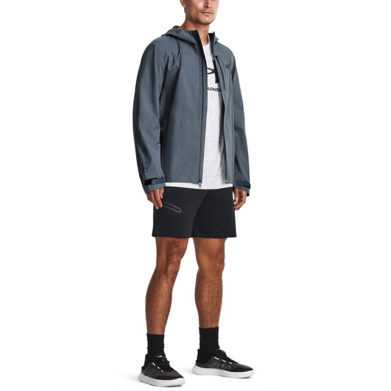 Under Armour Solid Color Training Hoodie Jacket Men Outerwear Grey 1369994-002