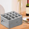 Organized Storage Box for Wine Glasses Holds 12 with Stackable Hard Shell and Customizable Dividers for Impact Protection