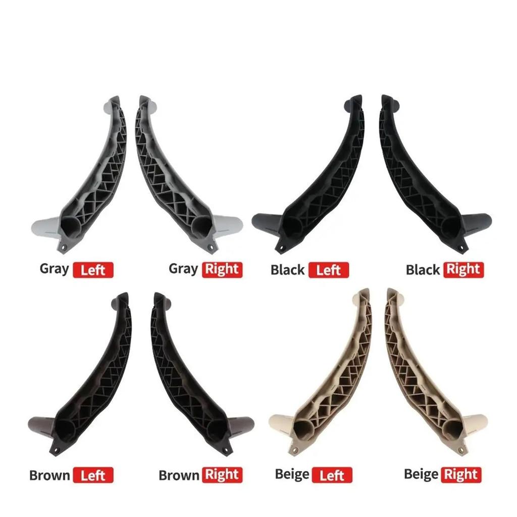 GRQAEQ BMW E70 X5 E71 51416969402 Interior Left Right Passenger Door Pull Handle Interior Cover Panel Trim Replacement (Left Gray)