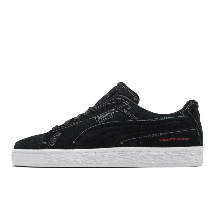 PUMA SUEDE CLASSIC PATTERN MASTER Black Men s 369614-02 EU 44