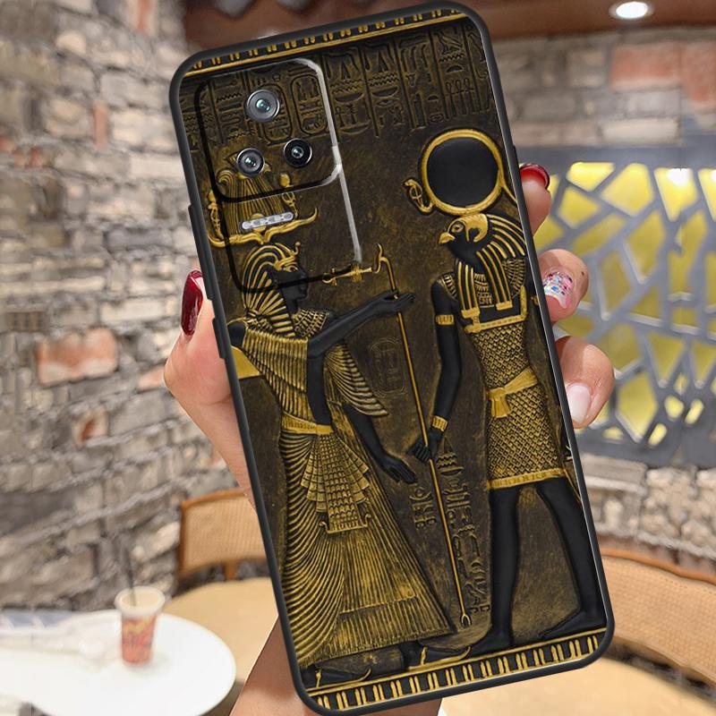 Egypt Pharaoh Mural Case For Xiaomi 14 Ultra 15 13 11T 12T 13T 14T Pro POCO X3 X5 X6 X7 Pro M6 F5 F6 Pro Cover