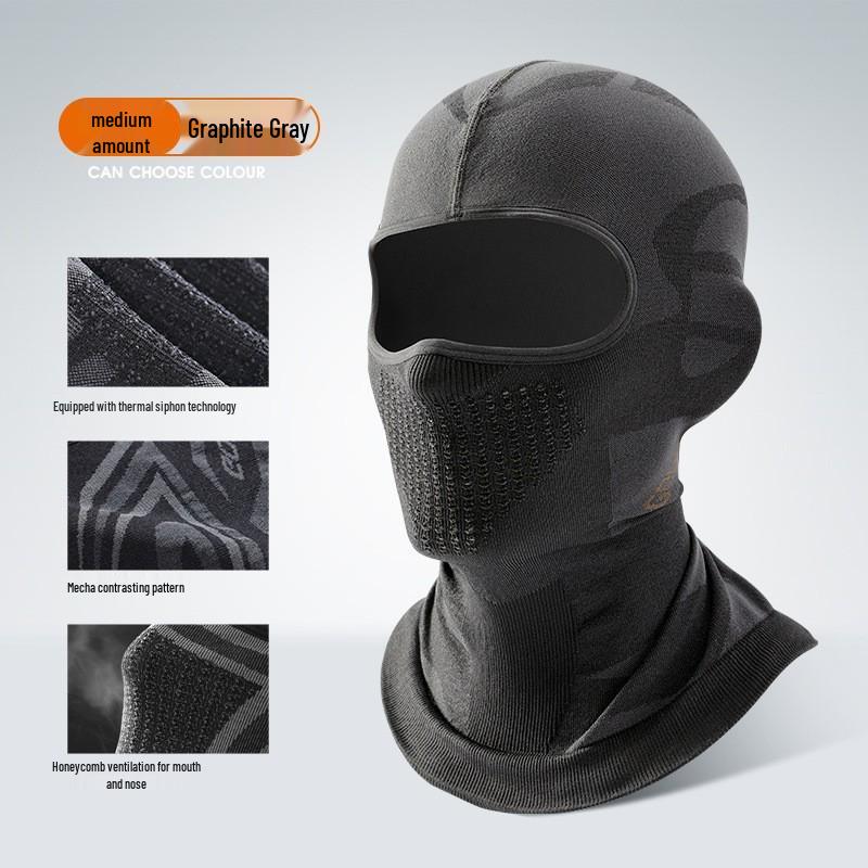 Leiqi Winter Face Mask: Breathable, Moisture-Wicking, Elastic Headband for Cycling, Skiing, and Motorcycling.