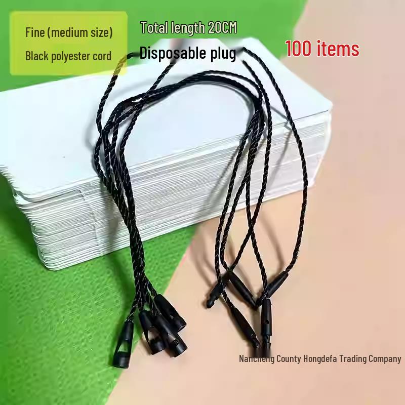 Universal Single Insert Hanging Rope for Clothing Tags and Luggage Accessories