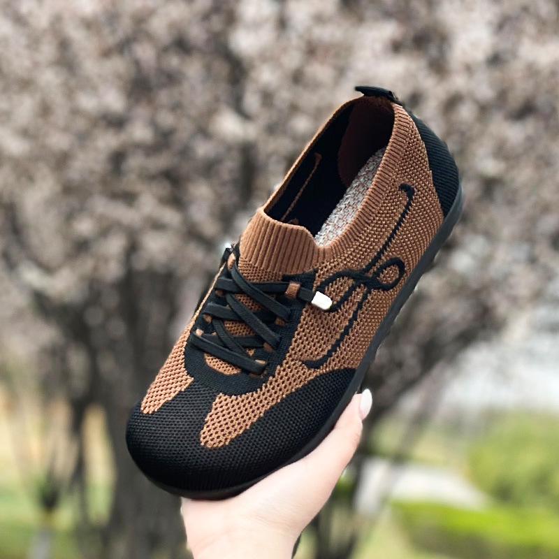 Spring Slip-On Breathable Mesh Shoes - Non-Slip, Wear-Resistant, Soft Sole for Comfort 37 чёрный