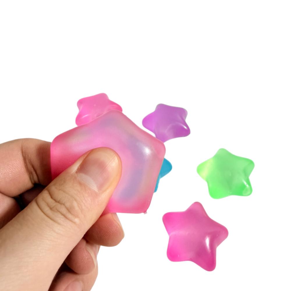 New Stress Relief Toy Luminous Stars Squeeze Toy Anti-Stress Toy Desk Fidget Toy For Friend Christmas Gift
