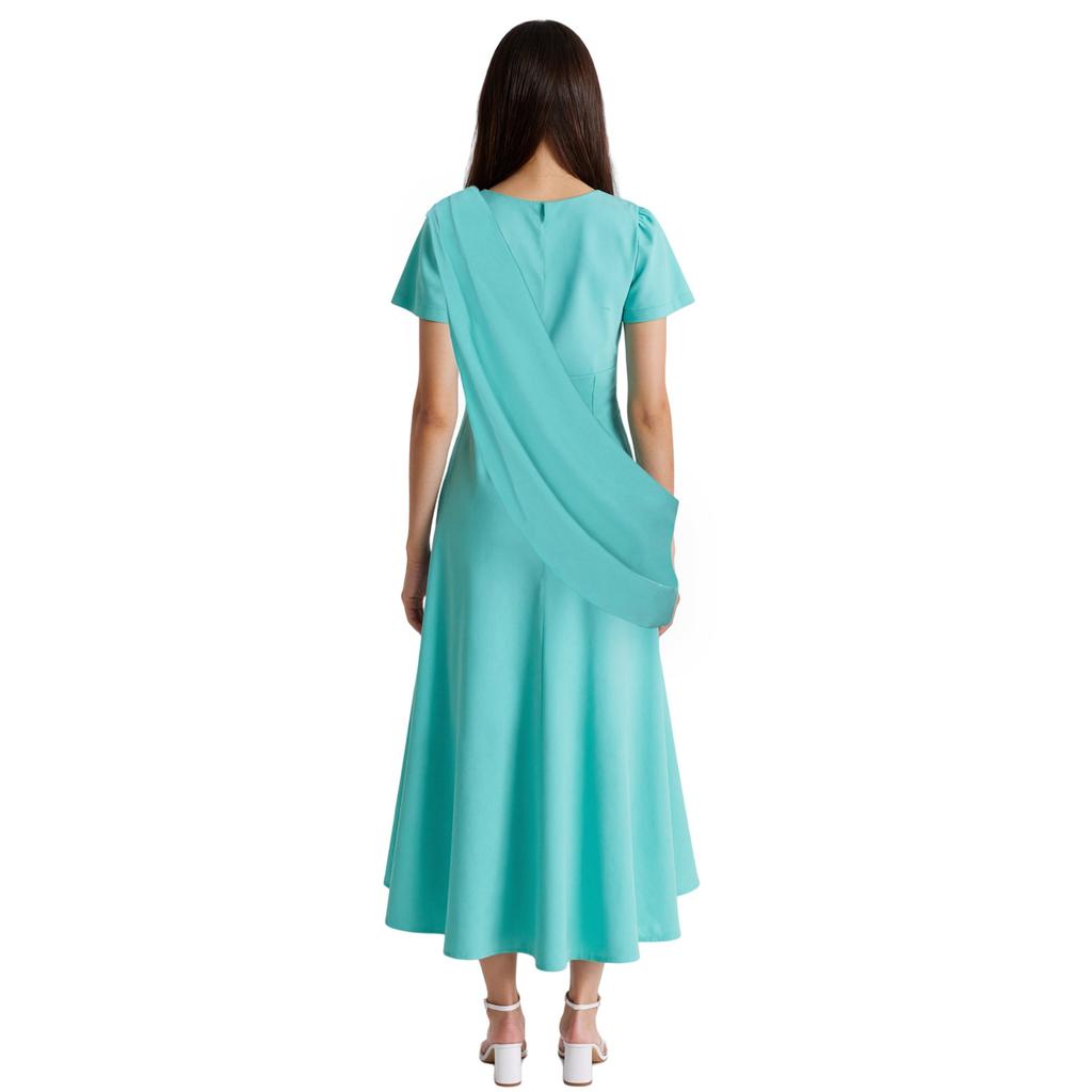 Halloween costume party Lady Liberty long skirt headband cosplay character costume summer dress