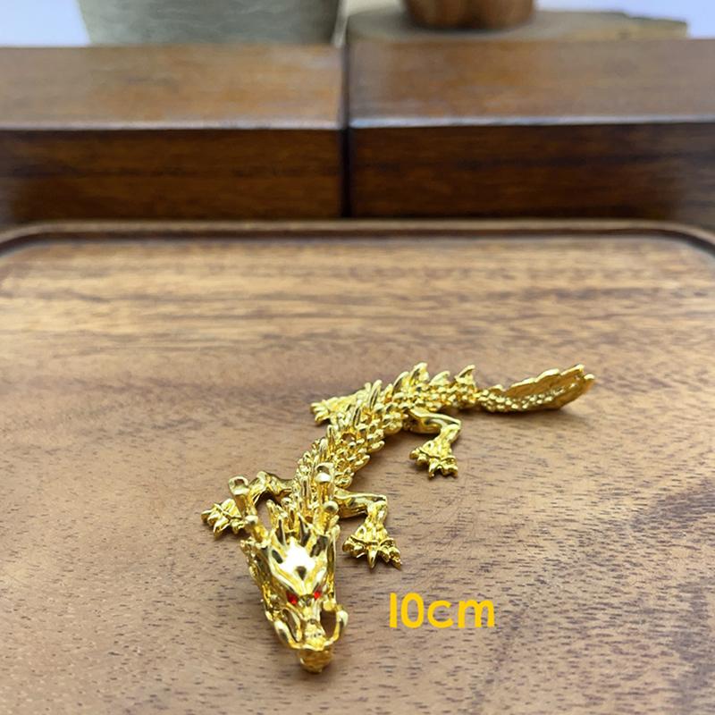 Alloy 3D Dragon Can Rotate Dragon Tabletop Arts And Crafts Decoration Dragon Statue Creative Gift Children'S Toy Gift