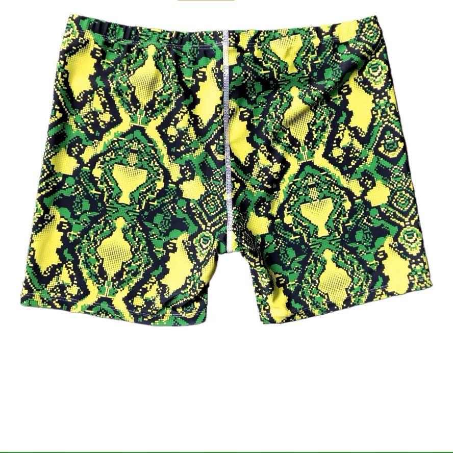 MMA UFC Muay Thai Kickboxing Boxing Green Yellow Casual Shorts Gym Sport Unisex Men Women Workout Quick Dry Print Elastic High Waist Training