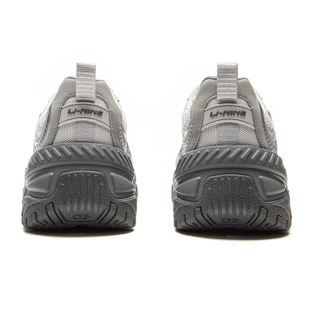Li-Ning Classic Fashion Versatile Retro Comfortable Non-Slip Wear-Resistant Breathable Low-Top Casual Shoes Men Sneaker White Gray AGCV127-4
