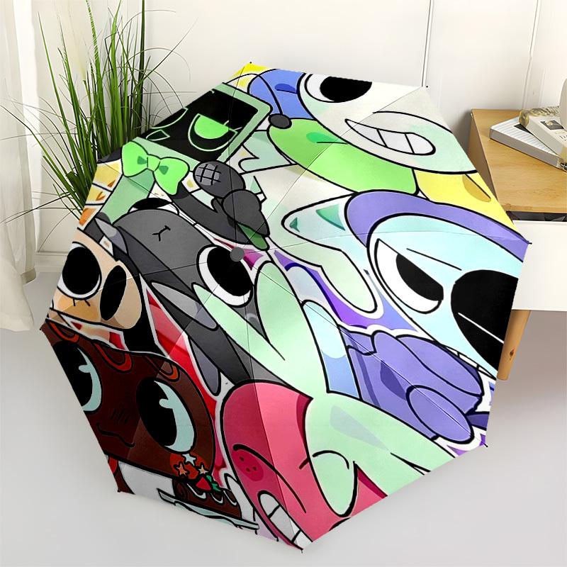 

Cuphead, Art Themed Automatic Opening and Closing Umbrella, Compact Travel Umbrella, Lightweight and Portable, Suitable for Beach Commuting