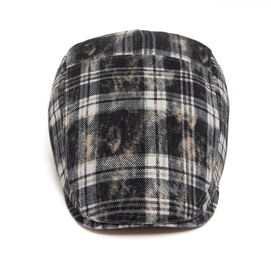 Y2k Plaid Beret Summer Women Hat Vintage Caps For Men Casual Female Sun Soft Flat Hats Visor Newsboy Cap Unisex Adjustable New