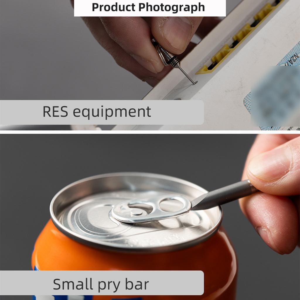 Wielofunkcyjny Wyciągacz do Kart Mała Igła do Wyjmowania Kart ze Stopu Tytanu Wisiorek Brelok Igła do Kart Telefonicznych Narzędzie Outdoorowe