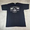 Vintage Y2K Harley Davidson Graphic T-shirt Men's Large Black Austin Texas Eagle