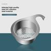 201 Stainless Steel Swan Sink Strainer Basket Kitchen Sink Garbage Filter Swan Dry Wet Separation Hook Drain Rack Kitchen Drains