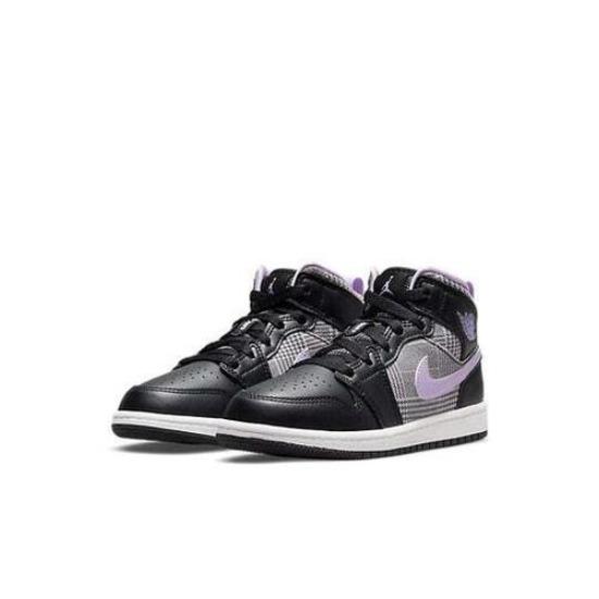 Air Jordan 1 Mid SE PS Houndstooth Retro Sneakers DC7227-015 EU 27.5