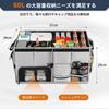 Feestars 60L Car Trunk Storage Large Capacity Trunk 600D Foldable with Separated Storage Separate Storage for and Emergency Easy To Carry Box,