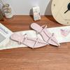 Sandals women's summer wear high-end wedge heel pointed cool slippers shoes women's French thin belt low heel sandals temperament shoes