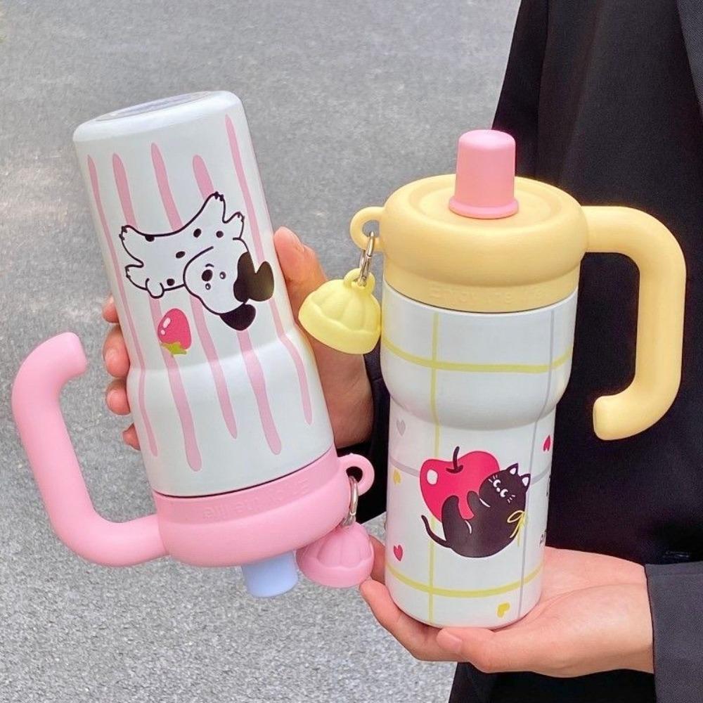 316 Stainless Steel Thermal Cup High Aesthetic Iced Cup Creative Coffee Mug Women's