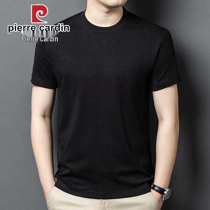 Pierre Cardin Men's Liquid Nitrogen Cool-Feel Round Neck Short Sleeve T-Shirt