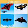 Large Triangle Bat Kite With Handcrafted Grid Fabric For Kids And Adults