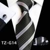 Plaid Formal Wear Men'S Tie Pocket Towel Cuff Three-Piece Set