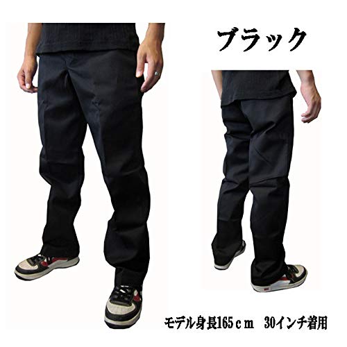 Dickies WP873 Low-Rise Pants (Imported) (Waist 28/Leg 30, Black)