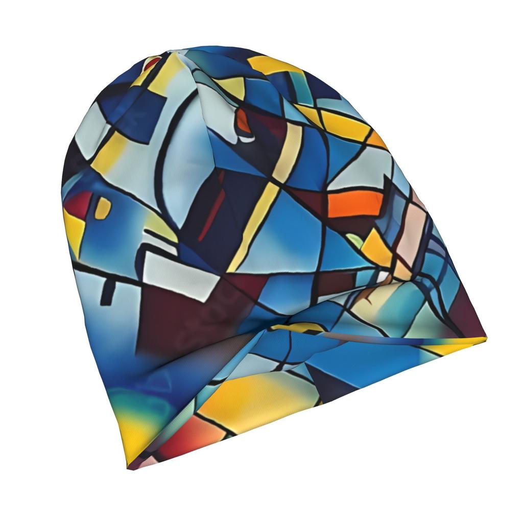 ZLIENSZUS Urban Abstract Beanie Hat for & - Modern Adult with Abstract Design, Layered Outfits Suitable for Coffee, Creative Spaces, Layering, Stylish