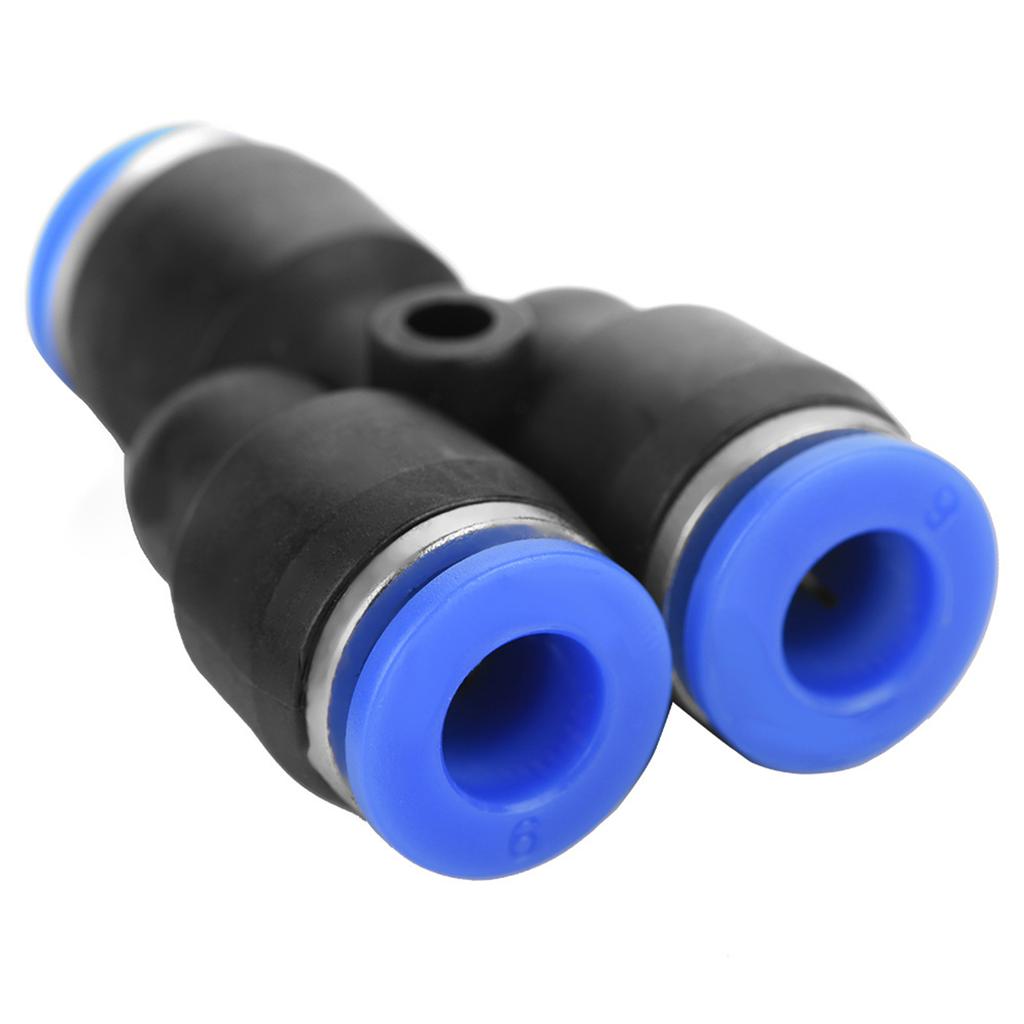 40Pcs Quick 6mm OD Plastic Pneumatic Push Connector Air Line Fittings