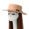 ZHENYUEQI Women's Pearl Felt Fedora Hat