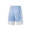 Lining Badfive Series Letter Print Colorblock Elastic Waist Straight Leg Quick-Dry Shorts Men Bottoms Sky-Blue Off-White AAPT045-7