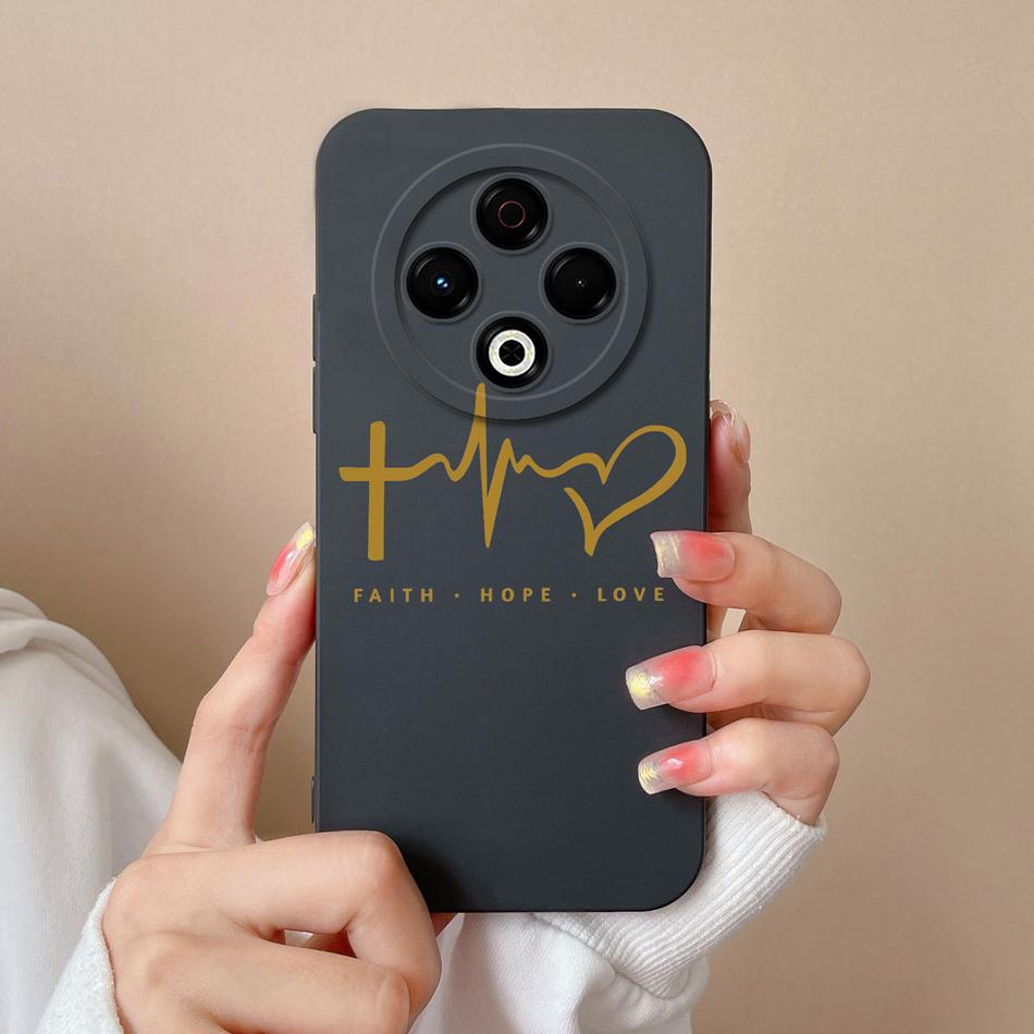 For Tecno Spark 30 Pro 30C Case Love Heart Back Cover For Tecno Spark 30C 4G 5G Full Protection Soft Liquid Silicone Phone Cases