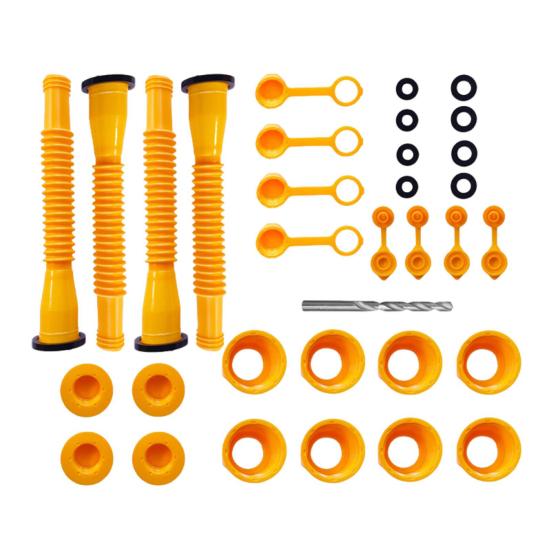 Gas Tank Spout Replacement Set with Flexible Nozzle Universal Wide Compatibility Simple Installation Replacement Gas Can Spout Kit