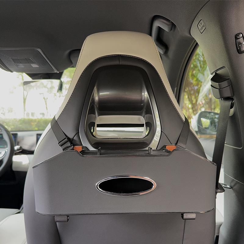 Aufbewahrungsbox für die Rücksitzlehne mit Taschentuchhalter & Getränkehalter - Multifunktionaler Organizer