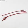 For VOLVO XC60 2018 - 2024 Car Rear Fog Lights Lamps Eyelid Eyebrow Strip Decoration Cover Trim ABS Chrome Accessories Exterior