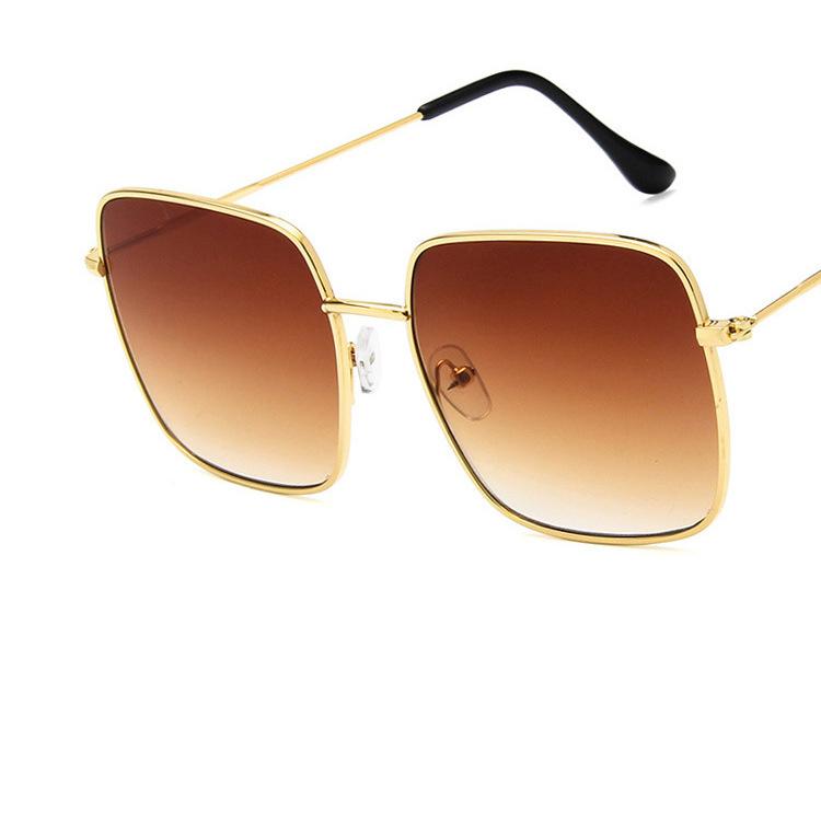 

RMM brand Square Metal Frame Sunglasses Women Men Fashion Sun Glasses Large Frame Sunglasses For male female