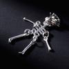 Skull Skeleton Drop Pendant Earrings Hip Hop Ear Stud Jewelry for Male & Female