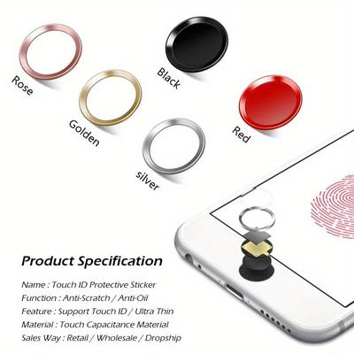Geeignet für IPhone 8 Plus Button Aufkleber Apple 7 Fingerabdruck Entsperrungs Erkennung 6S Handy Metall Home Taste IPad Aufkleber