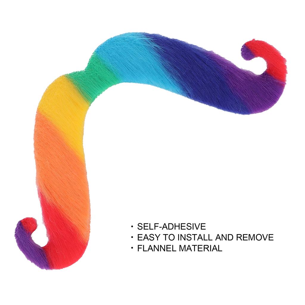 Fake Mustaches Novelty Colorful Simulation Costume Beard Moustache for Halloween Party