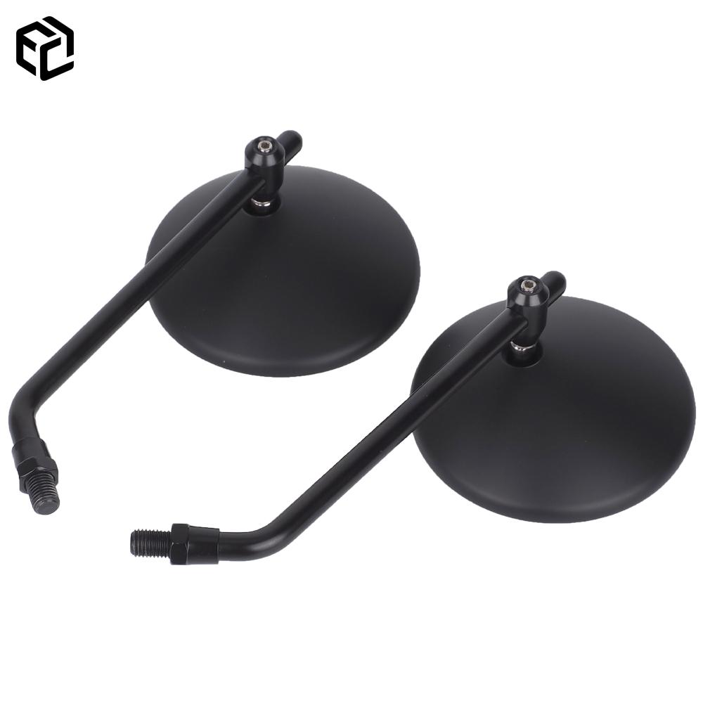 

For Z900RS W800 Anti-Glare Rearview Mirror Retro Side Mirror For Kawasaki W230 Eliminator 400 Z650RS Electroplated Mirror чёрный