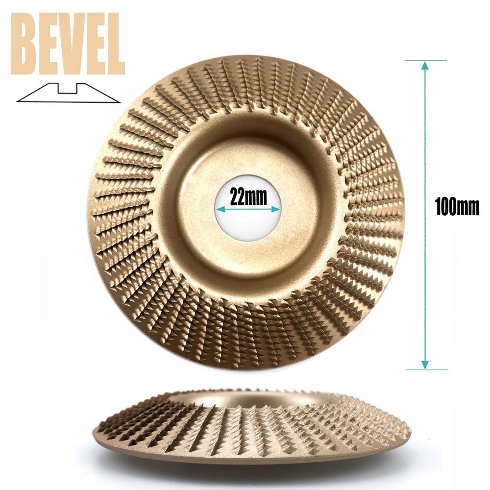 100mm Plane Bevel Angle Grinding Wheel 16/22mm Aperture Rotary Disc Sanding Woods Carving Tool Abrasive Disc for Angle Grinder