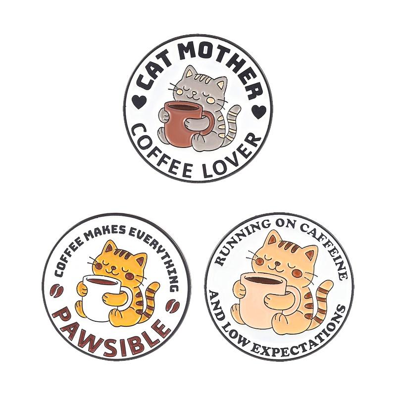 2-6pcs/set Cute Animal Enamel Pins Curious Monkey Golden Retriever Chubby Cat Crow Brooches Lapel Badge Jewelry Gifts For Friend